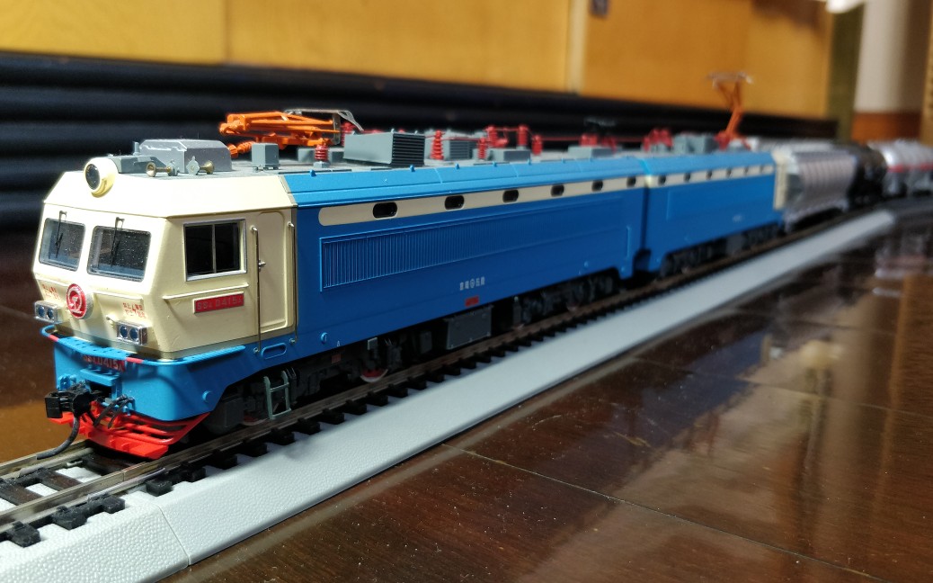 【铁路模型】混编货运大列 京局石段ss4-0415牵引混装货运模型大列