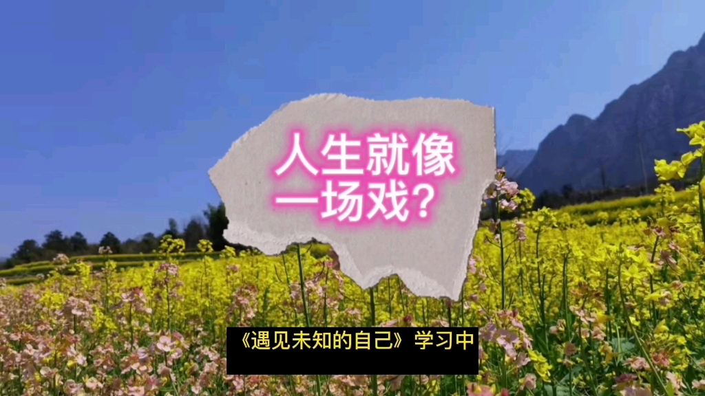 人生就像一场戏