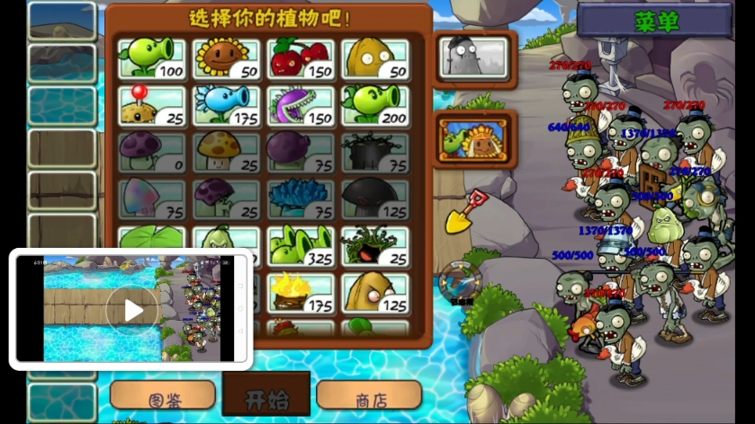 植物大战僵尸整合版大战蜘蛛精1关