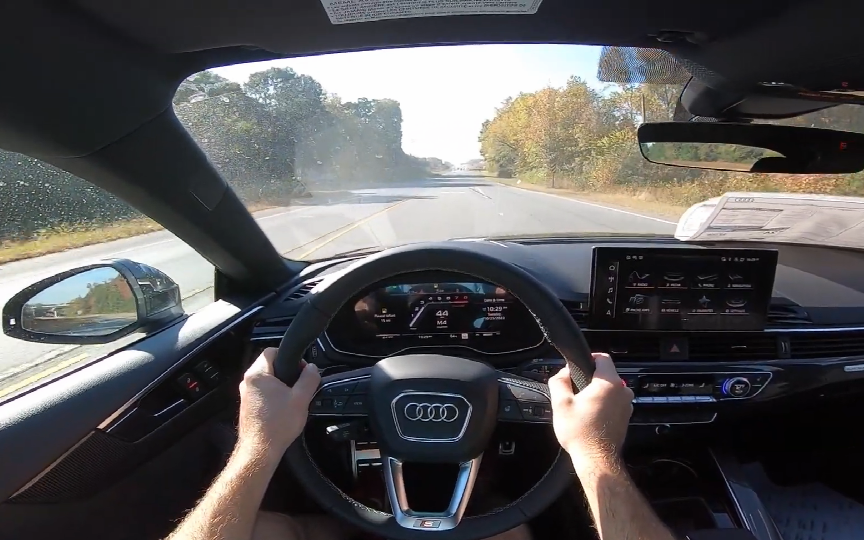 2023奥迪s5 掀背版 第一视角驾驶