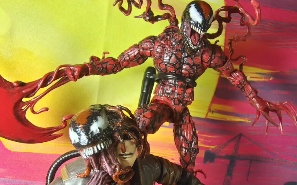 海洋堂山口式屠杀祖国版毒液2屠杀头雕重涂定制,也可搭配marvel