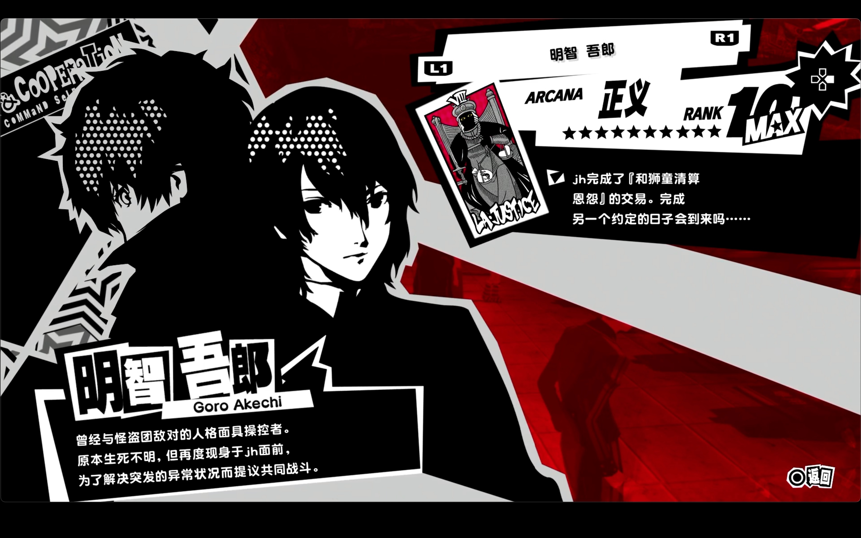 【p5r】正义·明智吾郎 coop及特殊事件合集