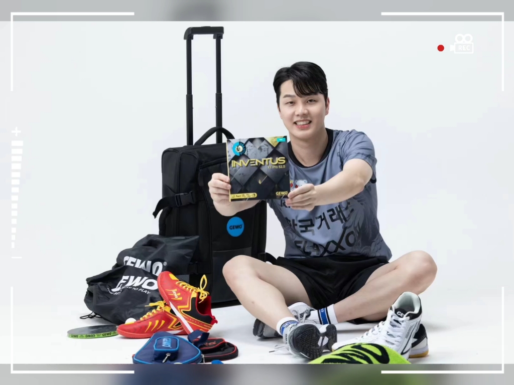 韩国乒乓球国家队选手安宰贤正式与德国杰沃 gewo 签约.