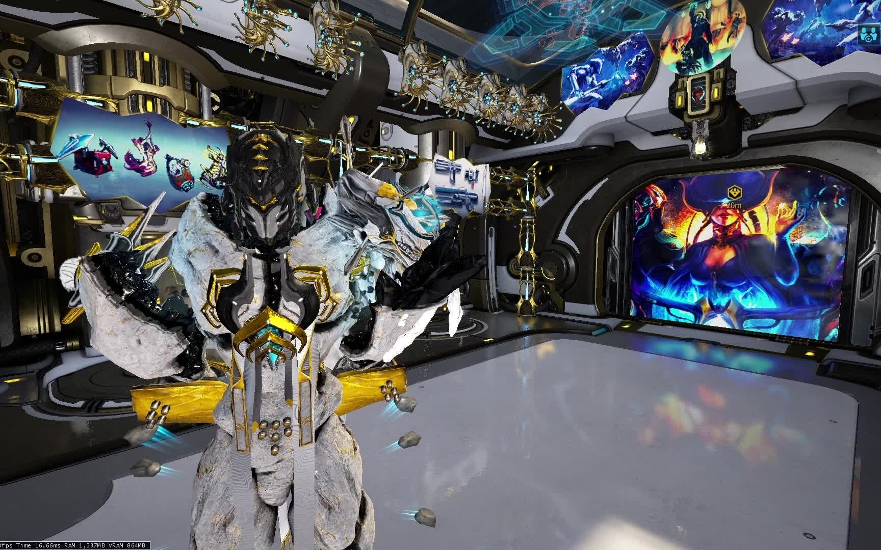 [warframe]星际战甲 石头人 atlas白金黑配色