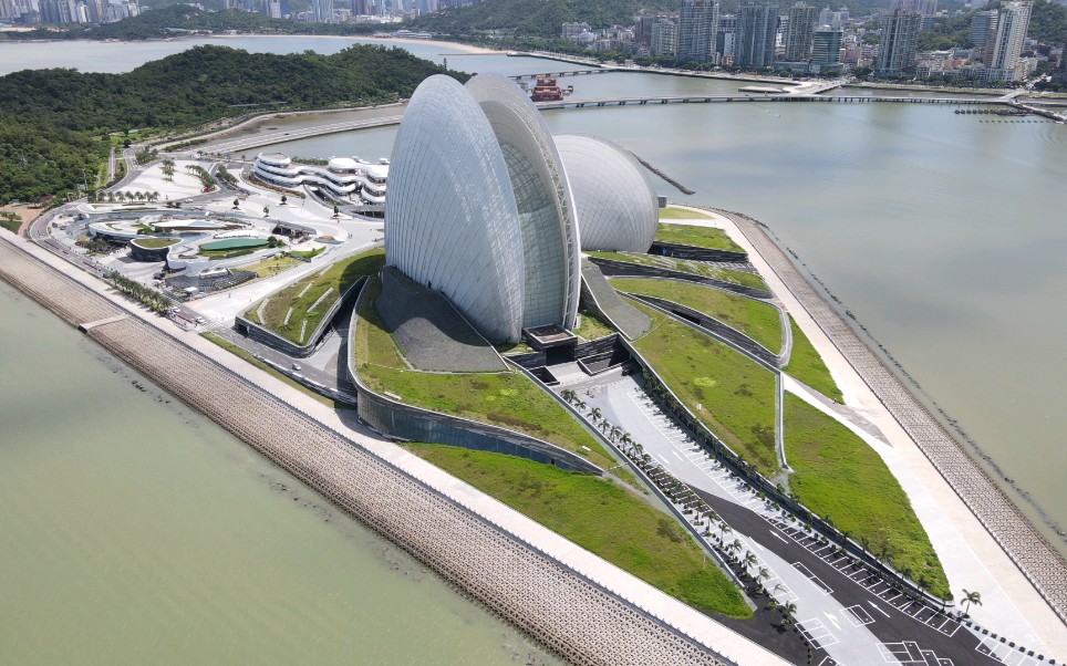 一次航拍--珠海日月贝_哔哩哔哩_bilibili