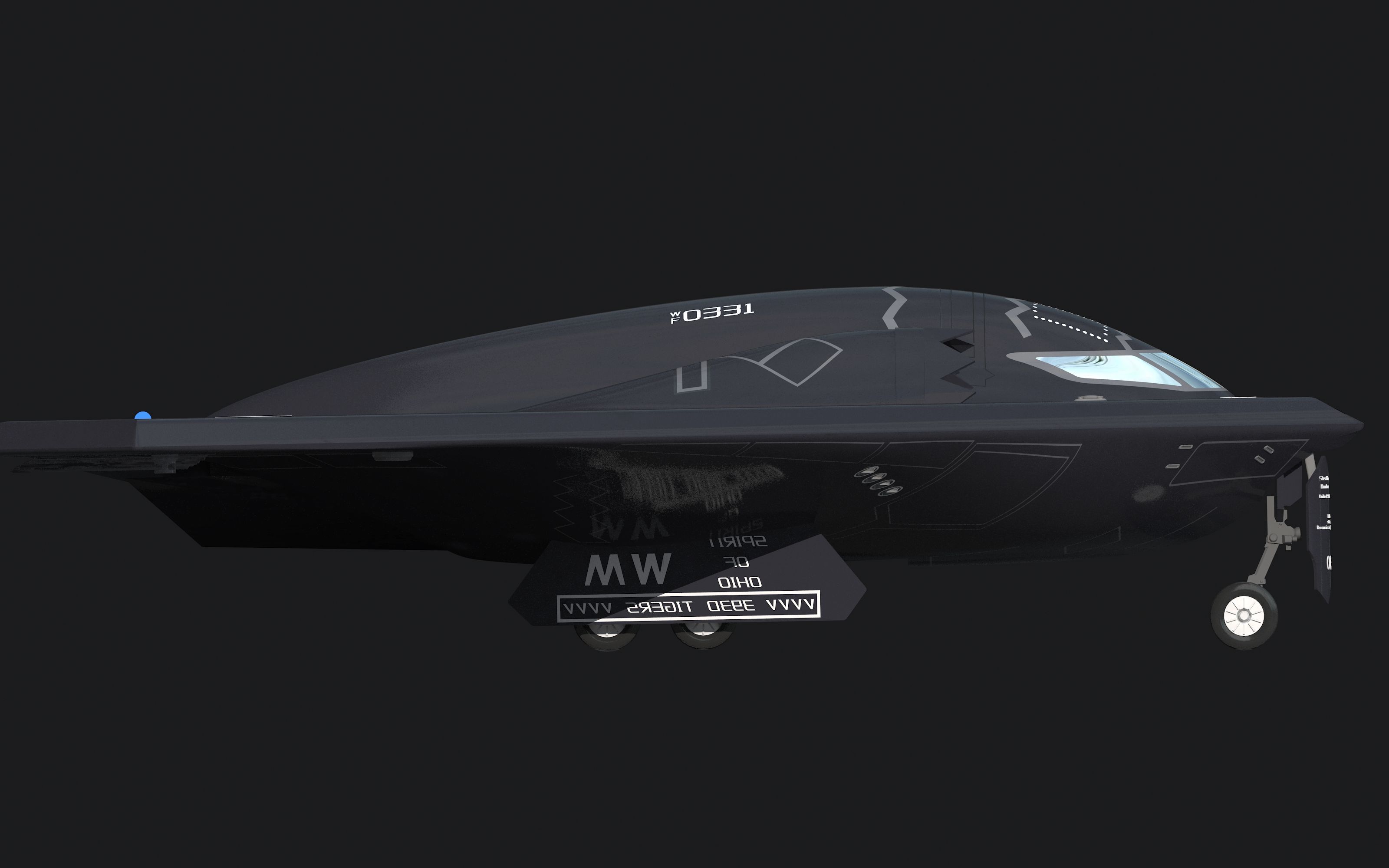 3dmax建模b2轰炸机