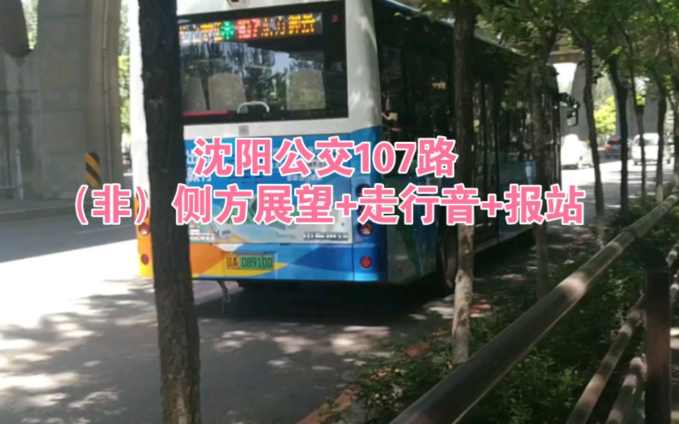 【又是中车,保留中通了】{沈阳公交pov.34}107路随拍,(非)侧方展望+走行音+报站哔哩哔哩bilibili