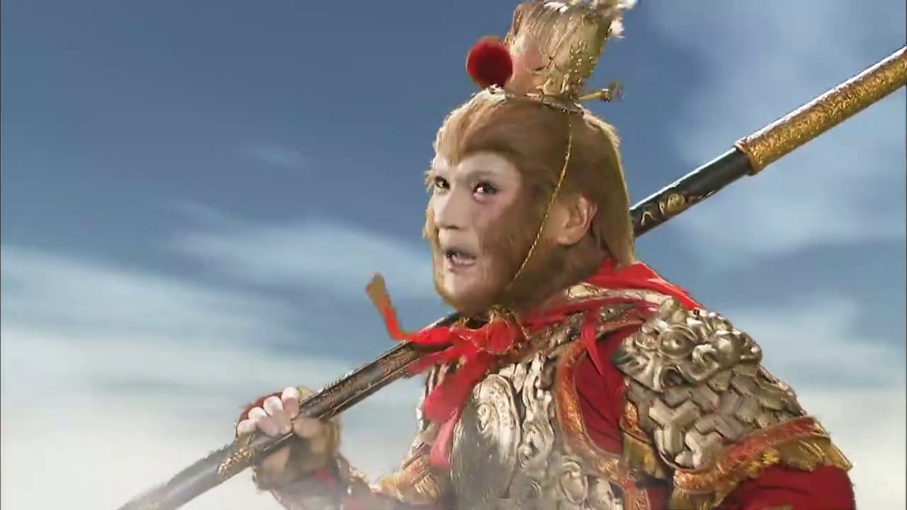 齐天大圣大战三太子,从地上一直打到了天上,西游记中的精彩片段