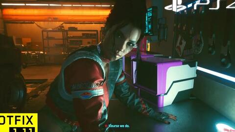 CYBERPUNK 2077 PATCH 1.11 PS4 Slim Gameplay & Graphics Panam Mission  1（自由漫游夜城）_单机游戏热门视频