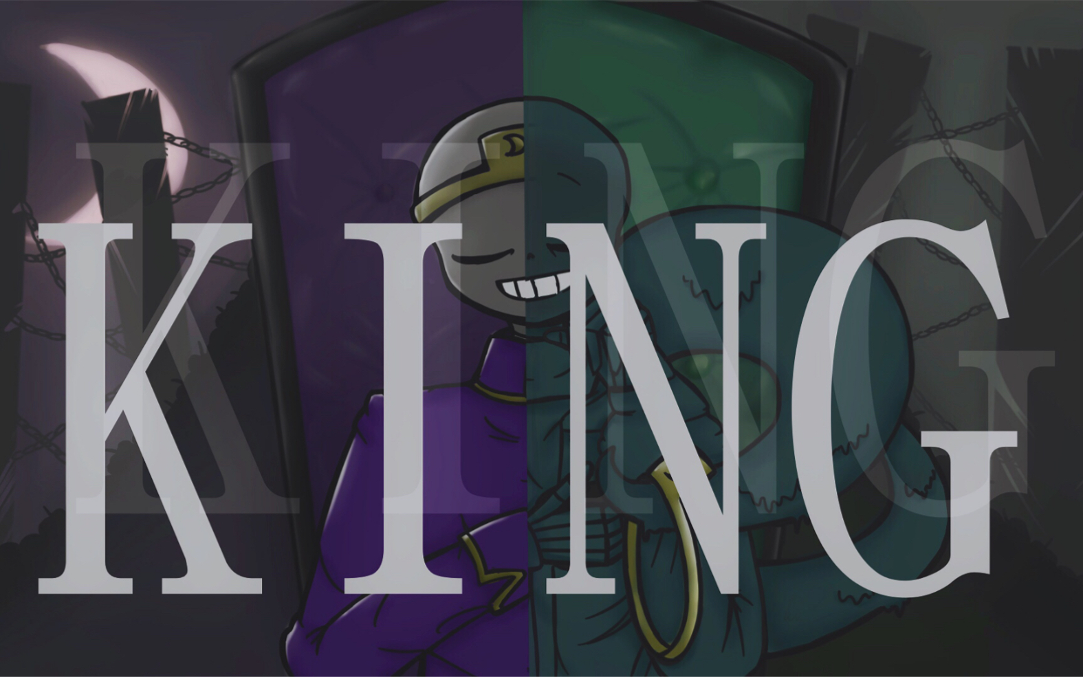 【undertale au/dreamtale手书】nightmare&nighty的king!nm厨快进来!