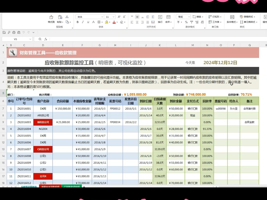 第十七练.应收账款一直让很多财务头疼,但是,有了这个应收账款跟踪表,升职加薪就不远了!哔哩哔哩bilibili