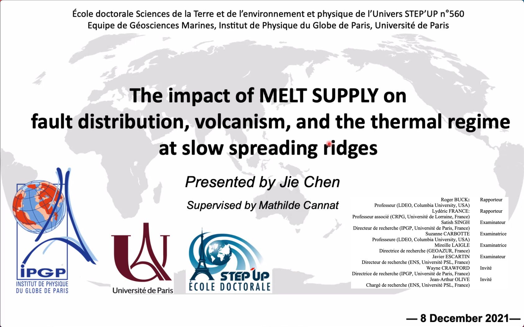 博士论文答辩2021年12月8日巴黎大学巴黎地球物理学院(IPGP)哔哩哔哩bilibili