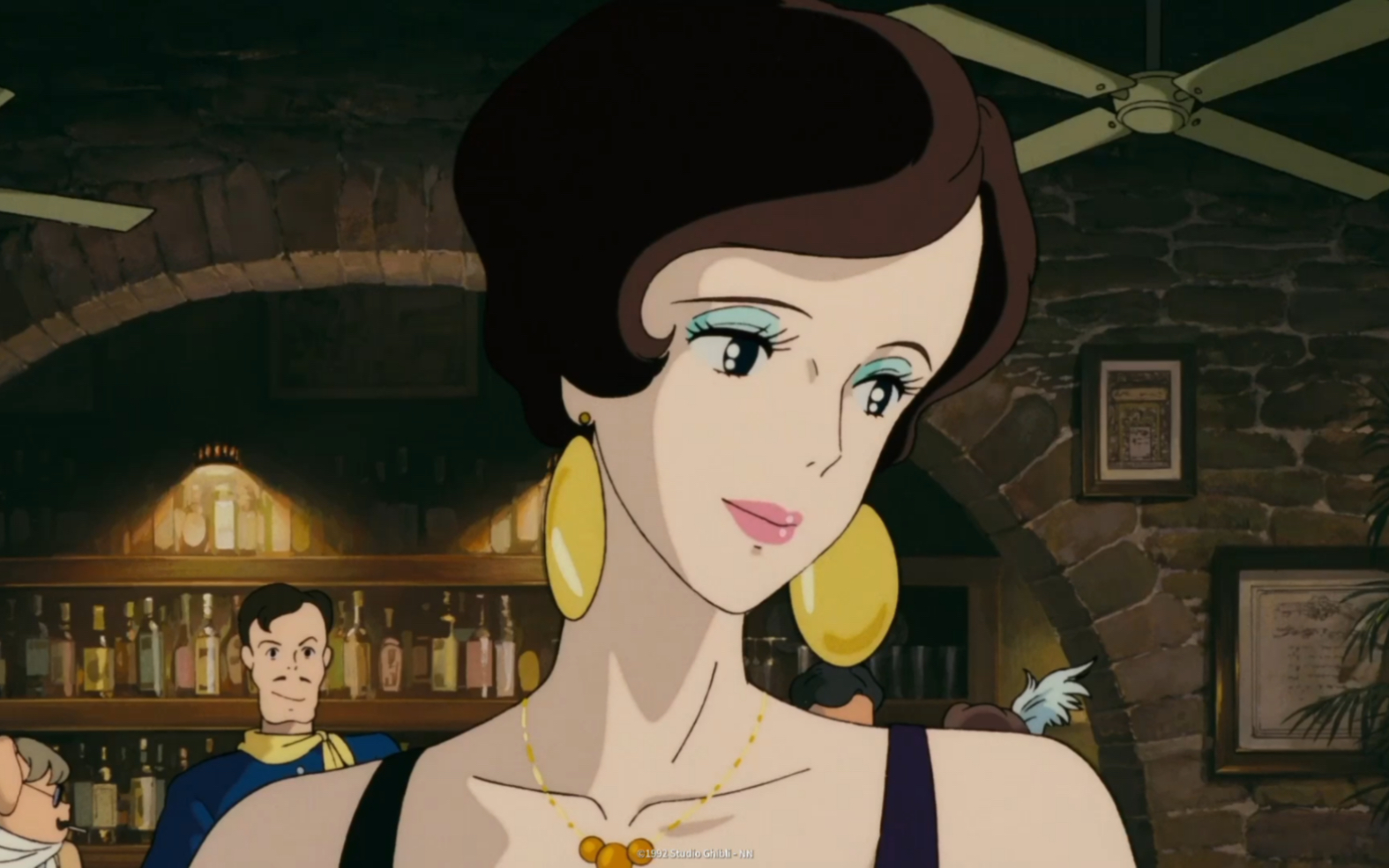 如果优雅有代名词,那一定就是《红猪》中的吉娜.