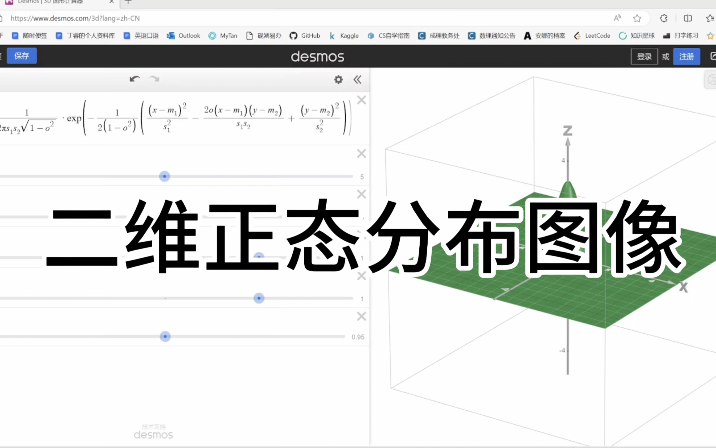 二维正态分布各参数对图像的影响(附图像链接)哔哩哔哩bilibili