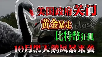 美国政府关门！黑天鹅来袭，黄金暴走，比特币狂飙？10月市场风暴倒计时，投资者必看