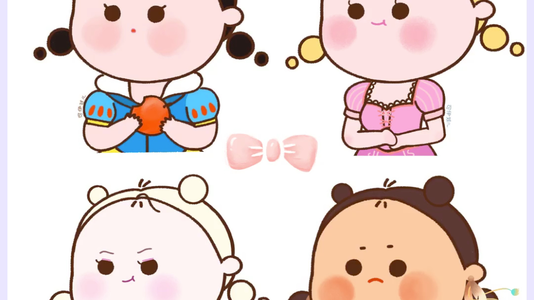 活动作品胖嘟嘟的迪士尼公主们你能认出几个