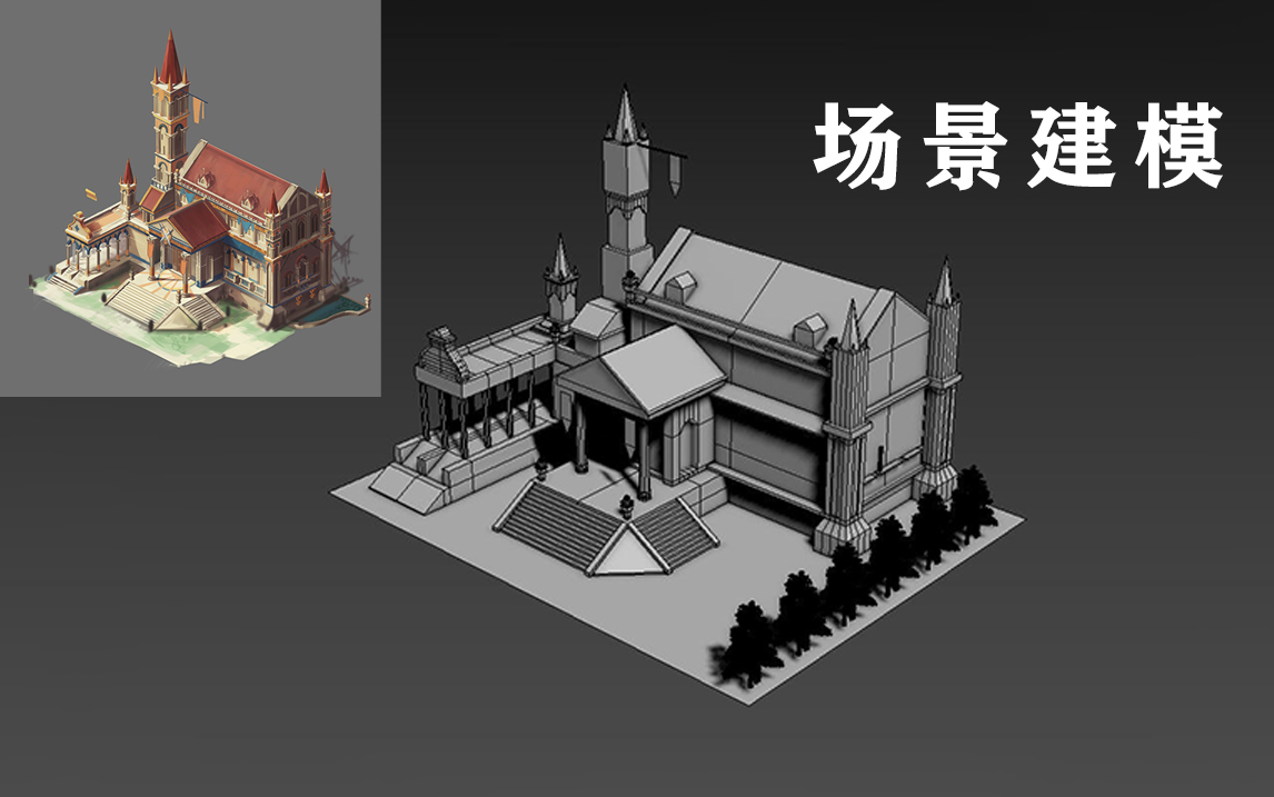 【3dmax】零基础欧式建筑小房子模型制作,3D场景模型布线教学哔哩哔哩bilibili