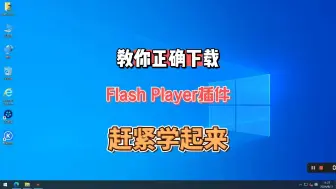 Descargar video: 教你怎么下载到正确的Flash Player 插件，赶紧学起来！