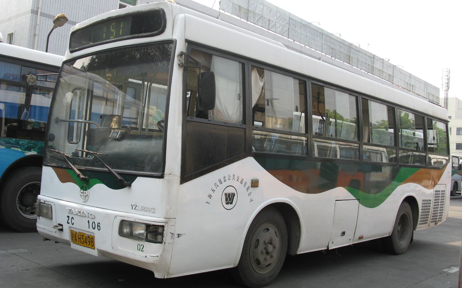 上海公交怀旧视频 151路扬州亚星yzl6800c1车内视角 报站 江场路共和