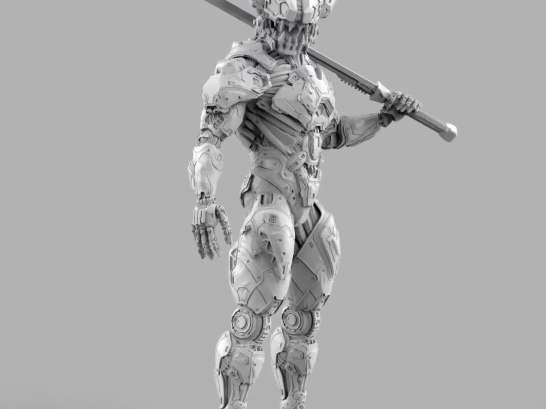 建模师天花板!使用zbrush做人形机甲模型