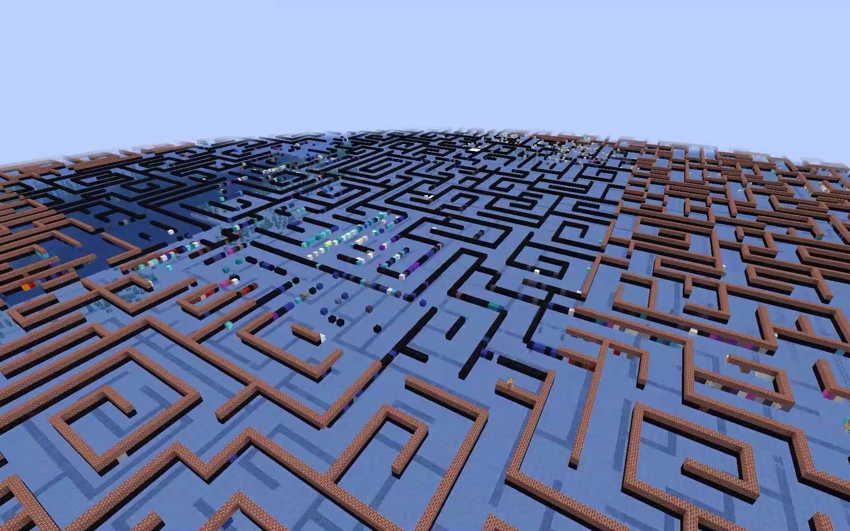 在我的世界里纯手动搭建迷宫大楼第19天 一圈又一圈_单机游戏热门视频