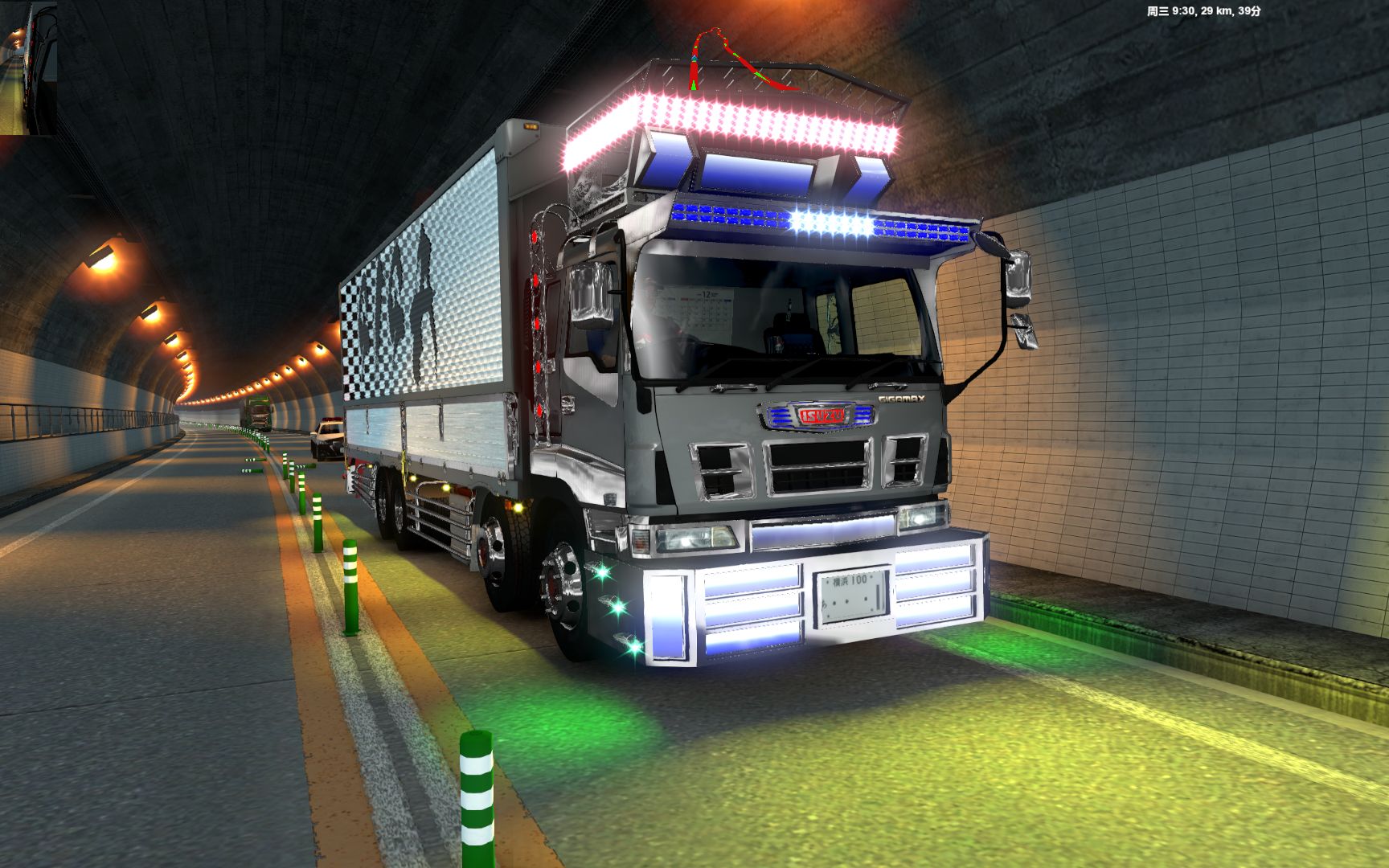 欧卡2-铃木巨咖-暴走族风格卡车mod,行车日本地图