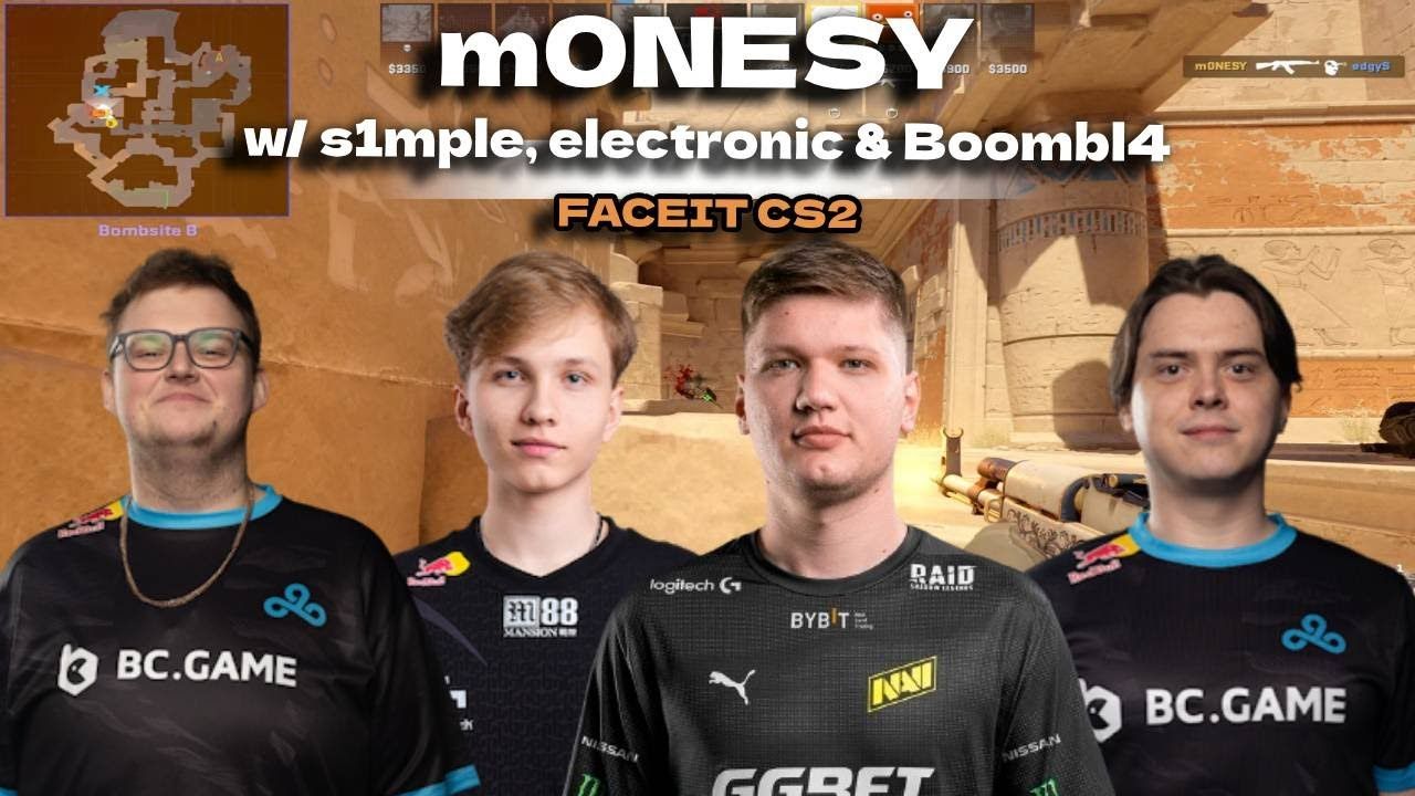 【cs2】pov m0nesy (15/8) w/ s1mple, electronic & boombl4 vs face