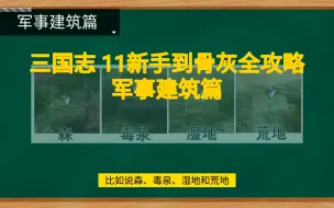 三国志11新手到骨灰全攻略 军事建筑篇