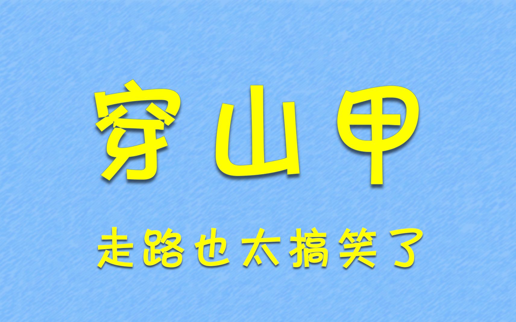 [图]穿山甲——走两步，你还敢说你不是高级特工？