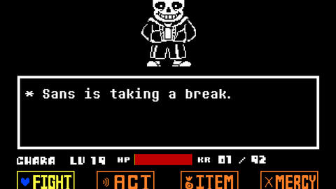 Bad Time Simulator Sans Fight 