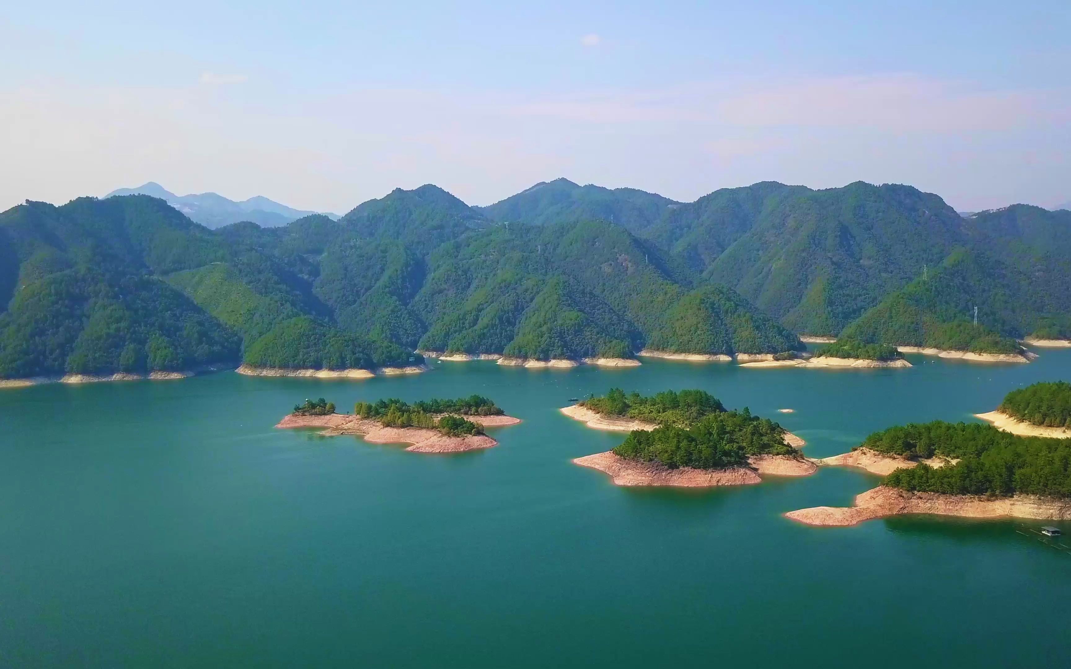 浓情上海松江·航拍云和县赤石乡赤石水库