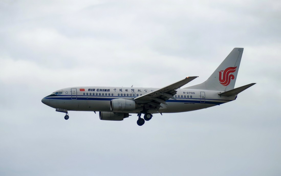 【暗光4k长焦】北京首都国际机场01跑道中国国际航空波音737