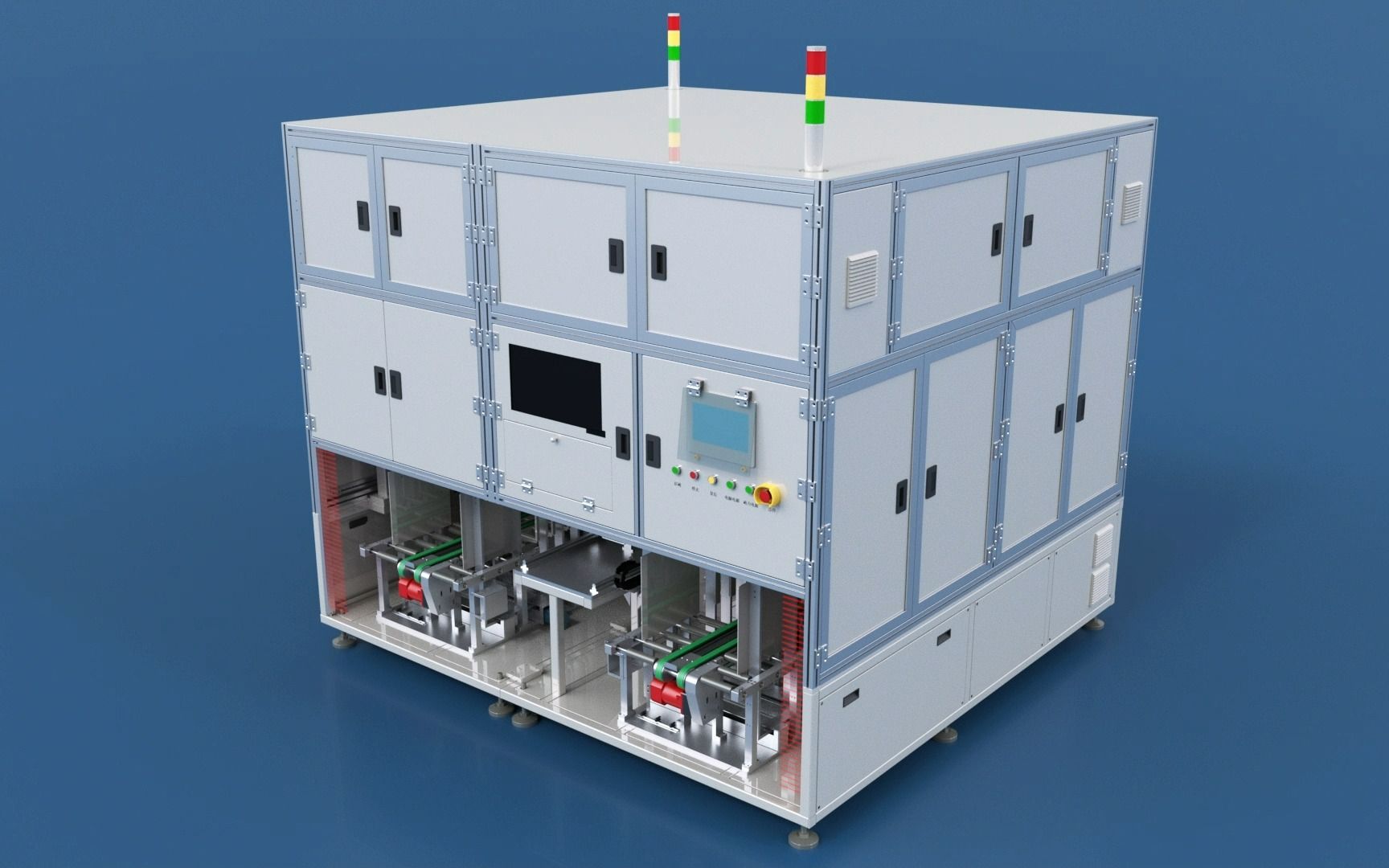 锂电ocv检测设备动画展示