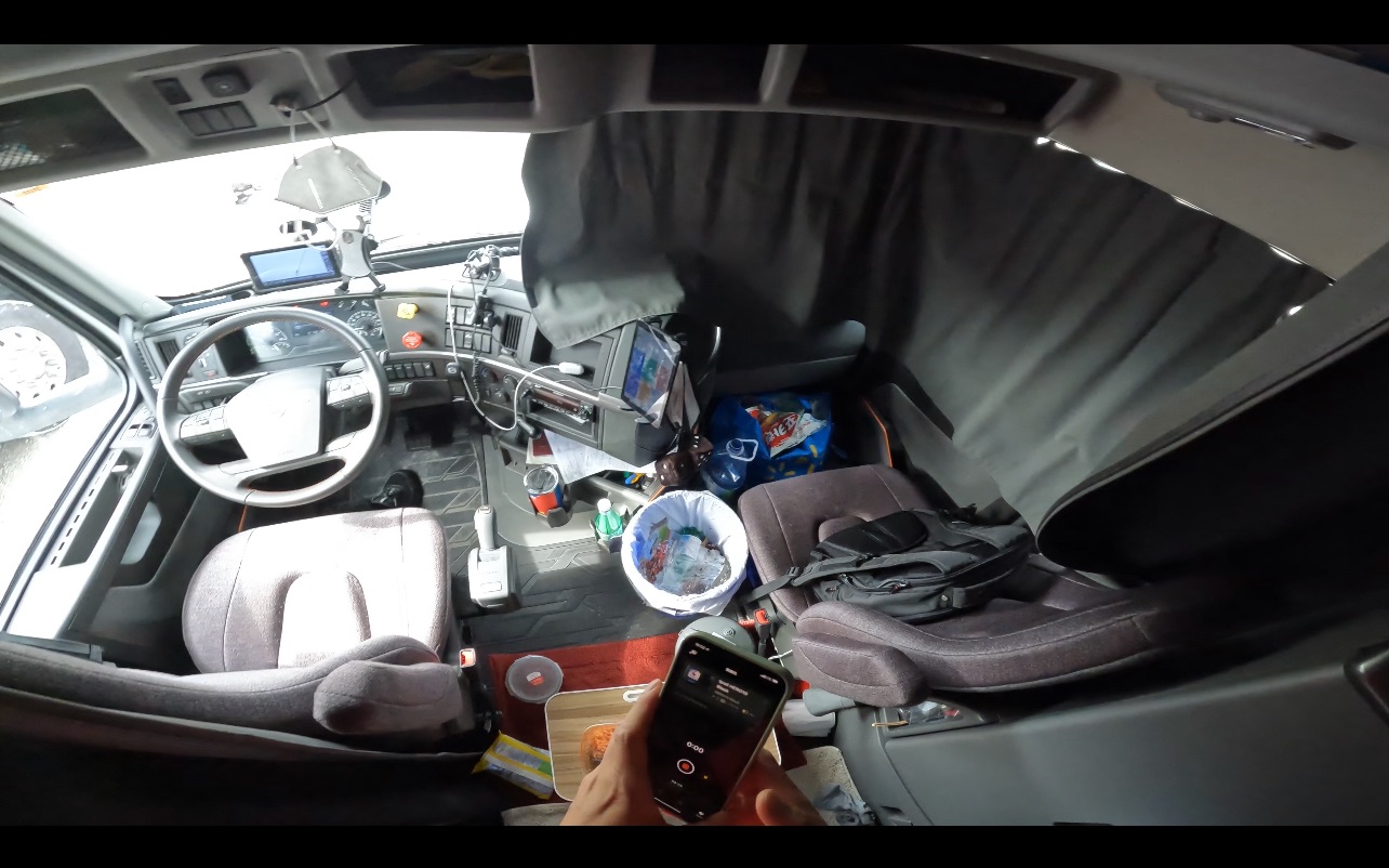 卡车司机的晚餐,吃完饭好好的睡一晚,第二天交货