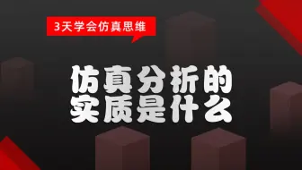 仿真分析的实质是什么