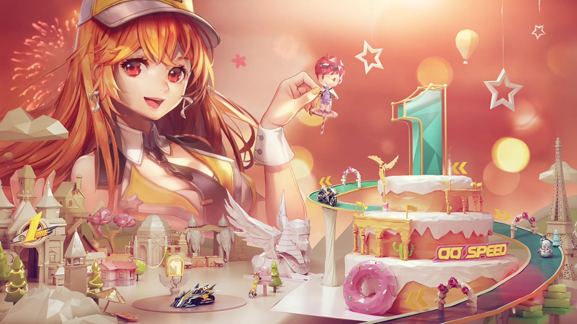 【收藏级画质】qq飞车手游一周年cg动画