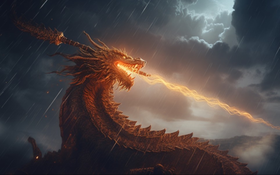 剑龙 - midjourney 插画剪辑