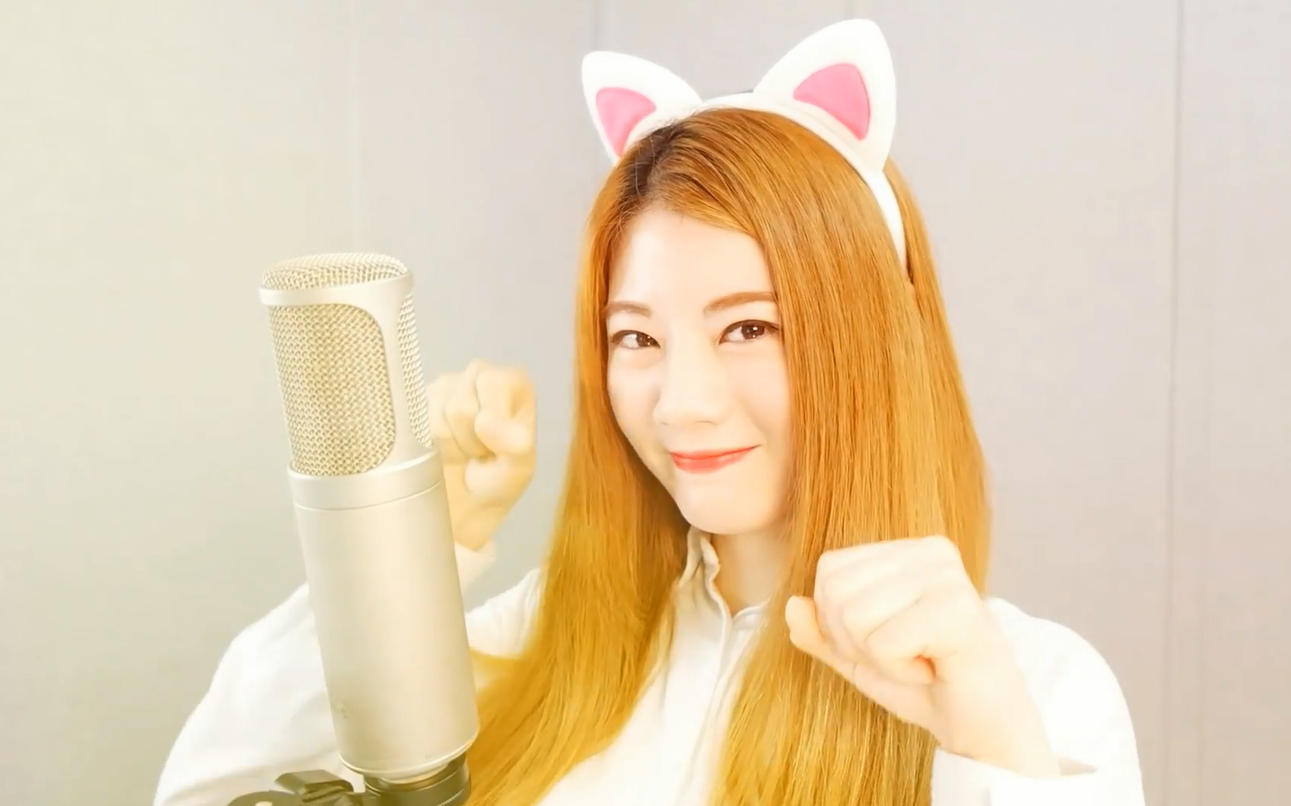 韩国美女 raon lee 韩语翻唱《学猫叫 say meow meow》_哔哩哔哩 (゜