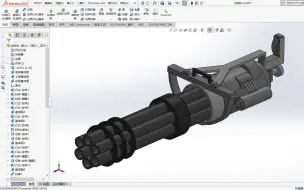 Download Video: 《关于我在SolidWorks里造个加特林这件事》——SolidWorks建模加特林