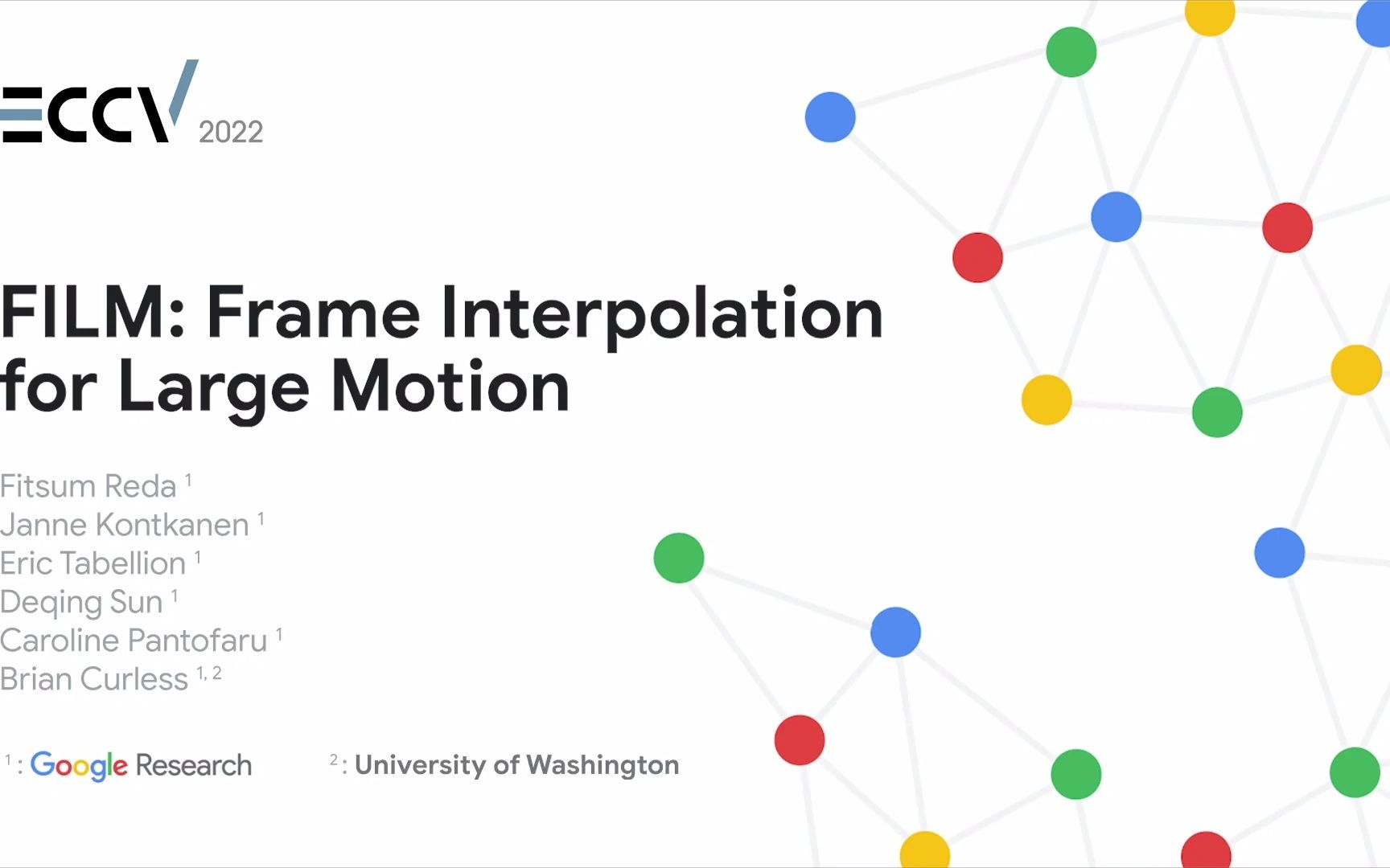 [图]FILM_ Frame Interpolation for Large Motion, in ECCV 2022