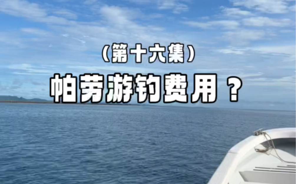 【游钓太平洋】16 帕劳游钓费用是多少?哔哩哔哩bilibili