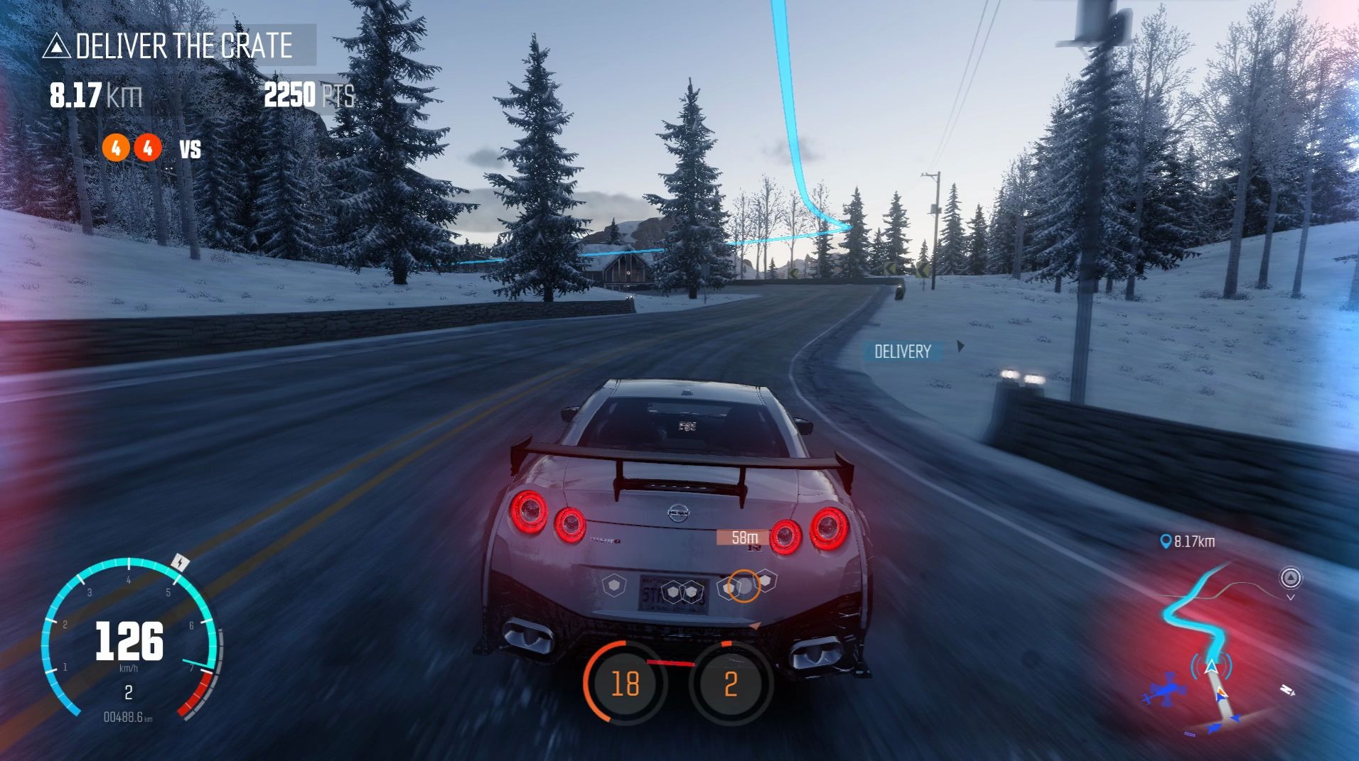 飙酷车神这破路是坑我的吗差点就被捕了gtr刷箱合集2