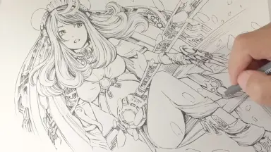 小松益喜素描集 一口羊角包的橱窗让oc变小宝宝- 米画师