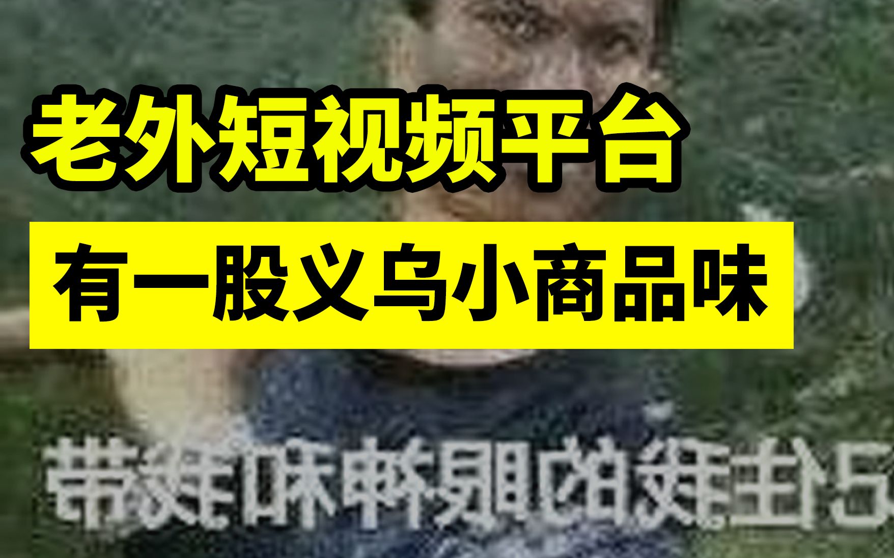 亏麻了,我发现老外短视频平台有一股义乌小商品城的味道哔哩哔哩bilibili