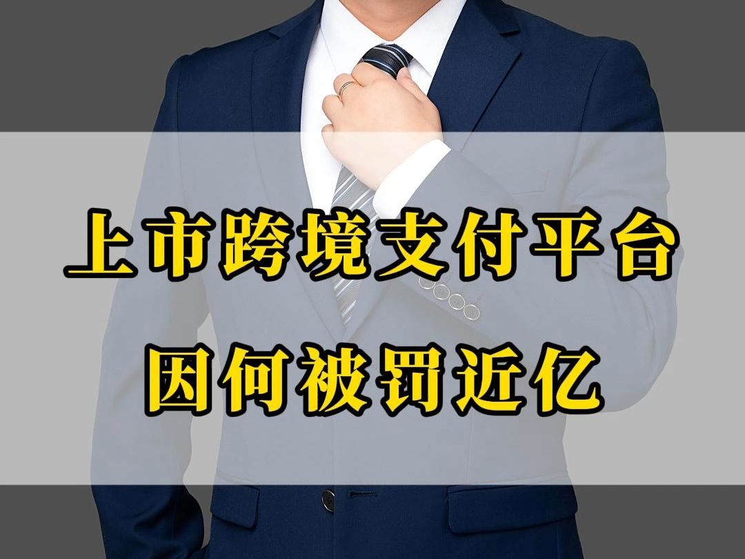 A股上市跨境支付公司因何被罚近亿,他究竟做了什么?哔哩哔哩bilibili