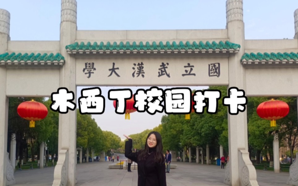 木西丁游记|vlog校园打卡第一站 武汉大学哔哩哔哩bilibili