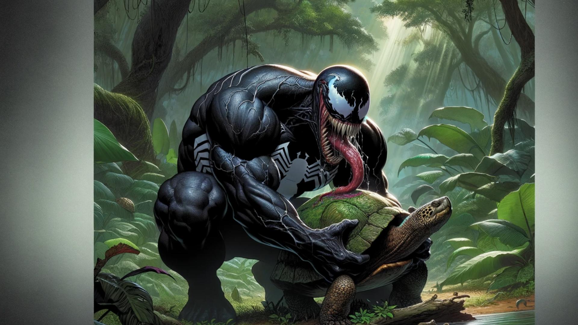 用gpt画一个毒液,让他去荒野求生,超越贝尔!