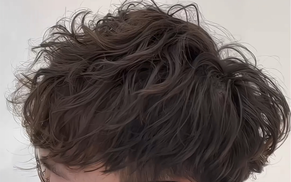 日系羊毛卷,细软塌发质可冲