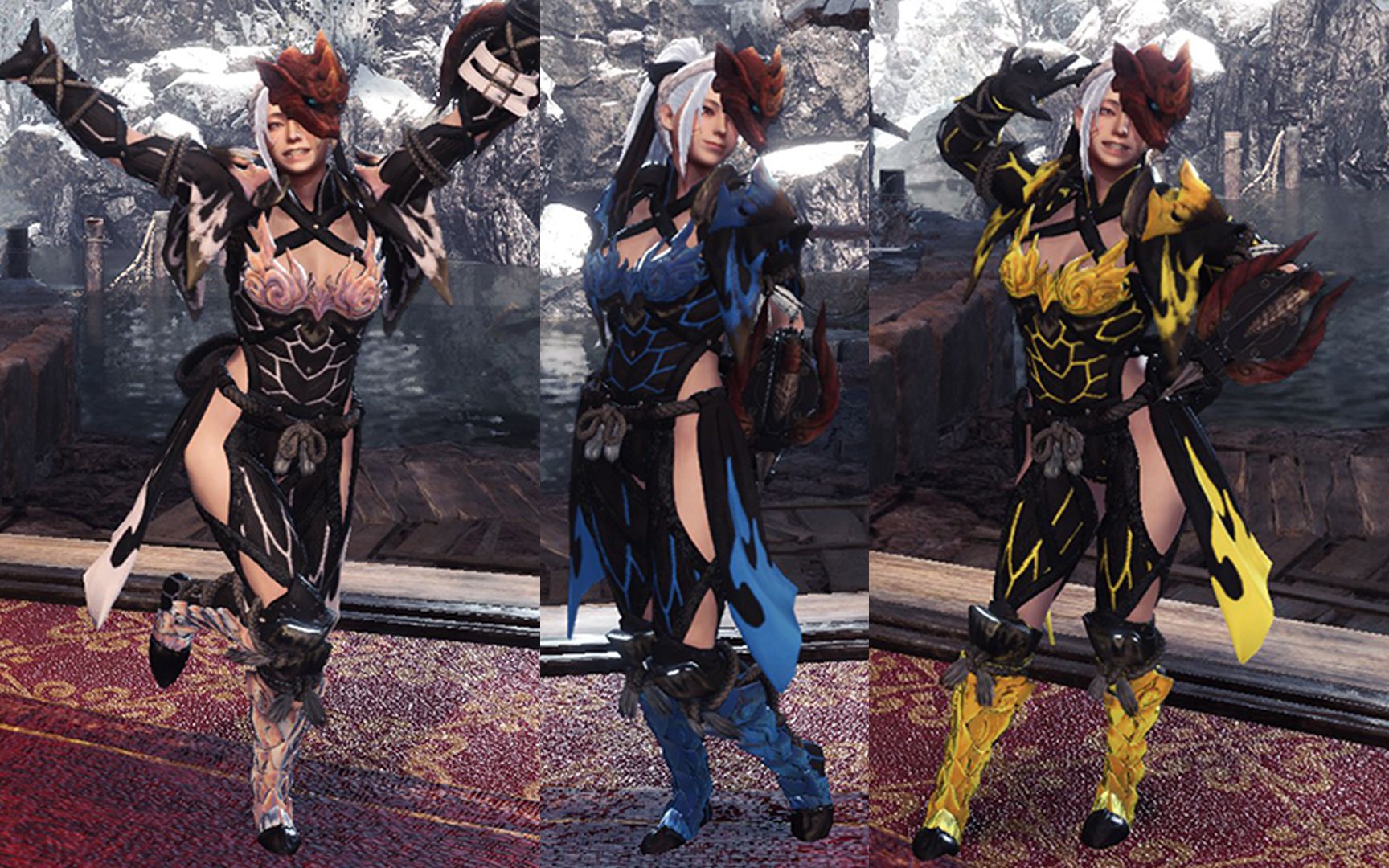 【皮皮轩】卵卵猎人 惨爪龙防具颜色修改 色彩缤纷