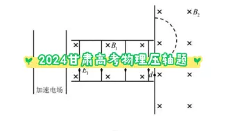 Скачать видео: 2024年【甘肃卷】高考物理压轴大题